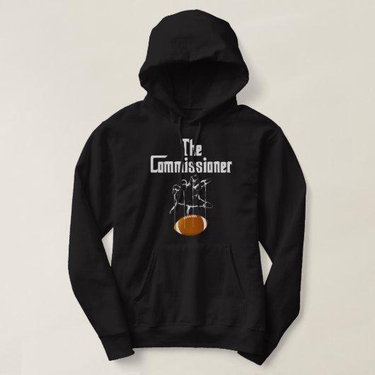 Fantasy Football Commissioner Draft Party Commerce Hoodie (Design voorkant)