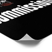 Fantasy Football Commissioner Draft Party Commish  Poster (Hoek)