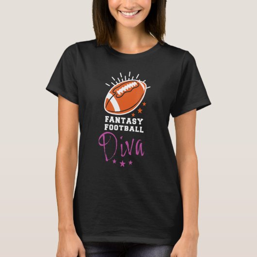 Fantasy Football Diva Draft T-shirt (Voorkant)