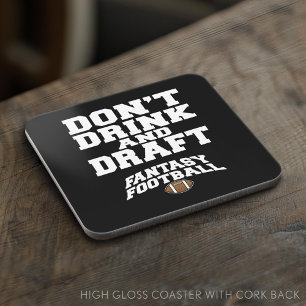 Fantasy Football Dont Drink en Draft Drankjes Onderzetter