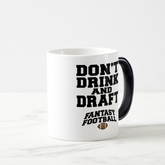 Fantasy Football Dont Drink en Draft Magische Mok (Voorkant rechts)