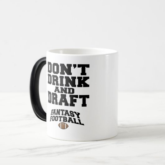 Fantasy Football Dont Drink en Draft Magische Mok (Voorkant links)