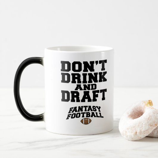 Fantasy Football Dont Drink en Draft Magische Mok (Met donut)