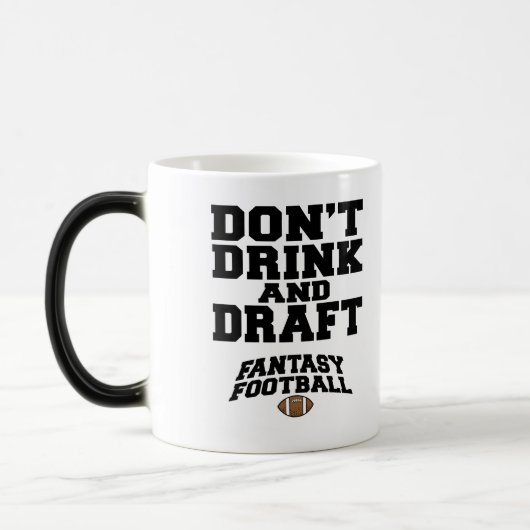 Fantasy Football Dont Drink en Draft Magische Mok (Links)