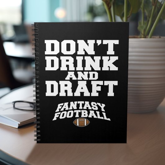 Fantasy Football Dont Drink en Draft Notitieboek