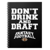 Fantasy Football Dont Drink en Draft Notitieboek (Voorkant)