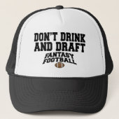 Fantasy Football Dont Drink en Draft Trucker Pet (Voorkant)