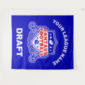 Fantasy Football Draft Emblem Tapestry Wandkleed (Voorkant (horizontaal))