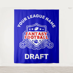 Fantasy Football Draft Emblem Tapestry Wandkleed