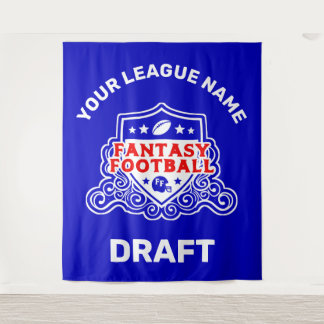 Fantasy Football Draft Emblem Tapestry Wandkleed
