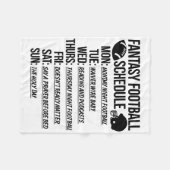 Fantasy Football Draft Feestje  Fleece Deken (Voorkant (Horizontaal))