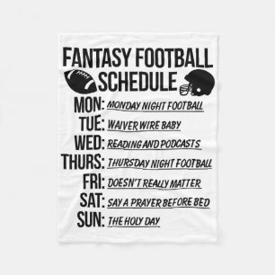Fantasy Football Draft Feestje Fleece Deken