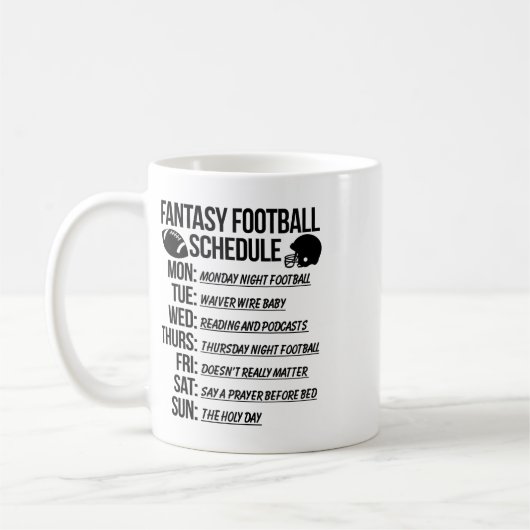 Fantasy Football Draft Feestje  Koffiemok (Links)