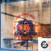 Fantasy Football Draft Logo Raamsticker (Cafe Raam)