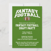 Fantasy Football - Draft Party Instant Download Kaart (Voorkant)