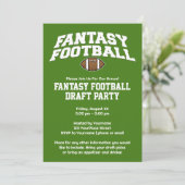 Fantasy Football - Draft Party Instant Download Kaart (Staand voorkant)