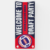 Fantasy Football Draft Party Spandoek (Verticaal)