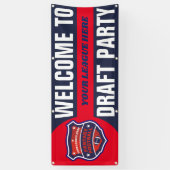 Fantasy Football Draft Party Spandoek (Verticaal)