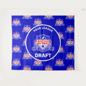 Fantasy Football Draft Party Tapestry Wandkleed (Voorkant (horizontaal))