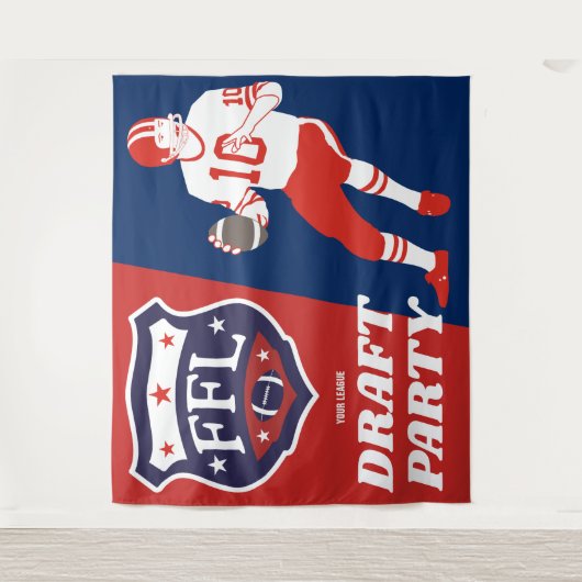 Fantasy Football Draft Party Wandkleed (Voorkant)