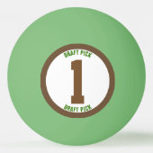 Fantasy Football Draft Pick Lottery Balls Pingpongbal (Achterkant)
