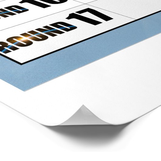 Fantasy Football Draft Poster - Snake Draft (Hoek)