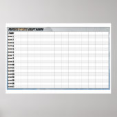 Fantasy Football Draft Poster - Snake Draft (Voorkant)