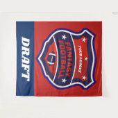 Fantasy Football Draft Shield Wandkleed (Voorkant (horizontaal))