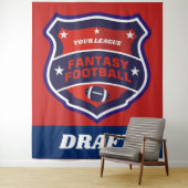 Fantasy Football Draft Shield Wandkleed (In situ)