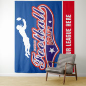 Fantasy Football Draft Swash Wandkleed (In situ)