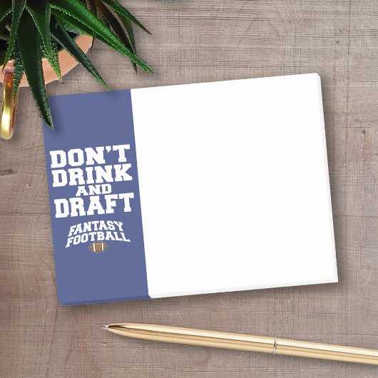 Fantasy Football Drink en concepttest niet - Navy Post-it® Notes