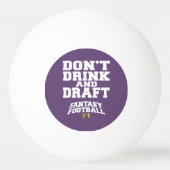 Fantasy Football Drink en concepttest niet - Paars Pingpongbal (Voorkant)