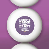 Fantasy Football Drink en concepttest niet - Paars Pingpongbal