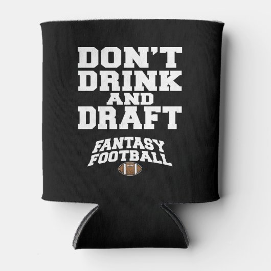 Fantasy Football Drink en concepttest niet - zwart Blikjeskoeler (Voorkant)