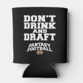 Fantasy Football Drink en concepttest niet - zwart Blikjeskoeler (Achterkant)