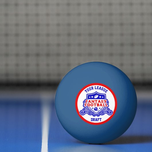 Fantasy Football Emblem Draft Lottery Pingpongbal (Net)