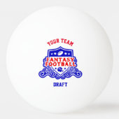 Fantasy Football Emblem Draft Lottery Pingpongbal (Achterkant)