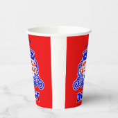 Fantasy Football Emblem Draft Party Papieren Bekers (Links)