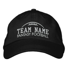 Fantasy Football Fan Gear met uw teamnaam Geborduurde Pet