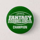Fantasy Football FFL CHAMPION Ronde Button 5,7 Cm (Voorkant)
