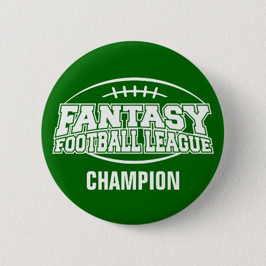 Fantasy Football FFL CHAMPION Ronde Button 5,7 Cm (Voorkant)