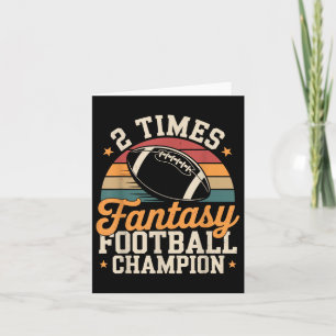 Fantasy Football Funny 2 tijdkampioen Kaart