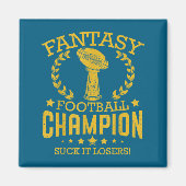 Fantasy Football Funny Champ Chamon  Magneet (Voorkant)