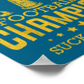 Fantasy Football Funny Champ Chamon  Poster (Hoek)