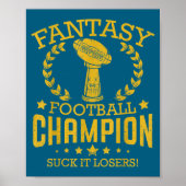 Fantasy Football Funny Champ Chamon  Poster (Voorkant)