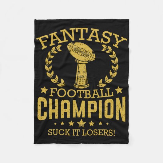 Fantasy Football Funny Champ Champion Draft 2019  Fleece Deken (Voorkant)