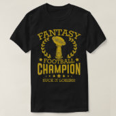 Fantasy Football Funny Champion Draft 2019 T-shirt (Design voorkant)