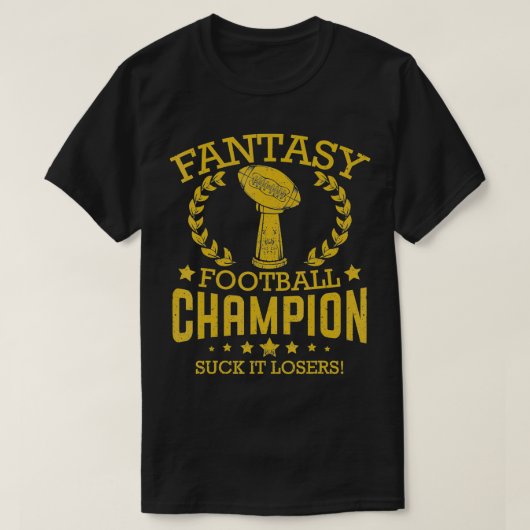 Fantasy Football Funny Champion Draft 2019 T-shirt (Design voorkant)