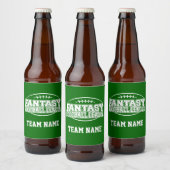 Fantasy Football - Funny Sports Gift Bier Etiket (Flessen)