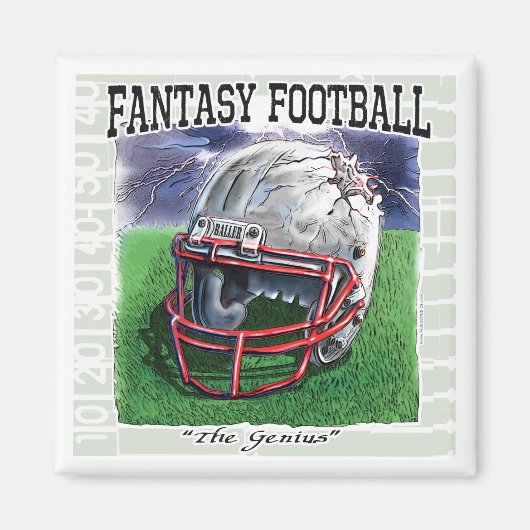 Fantasy Football Genius Gear Magneet (Voorkant)